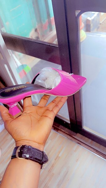 Pinky cute short heels