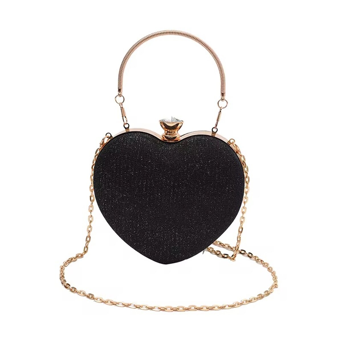 Heart-shaped clutch