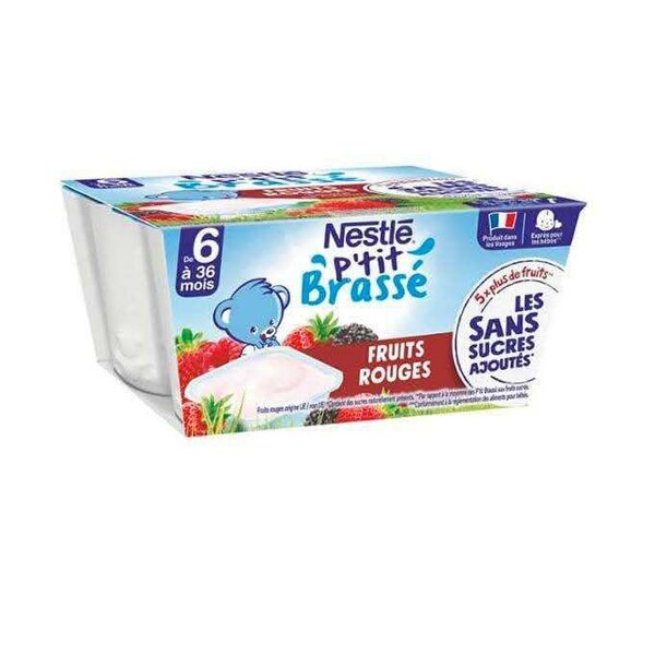Nestlé P'tit Brassé Fruits Rouges