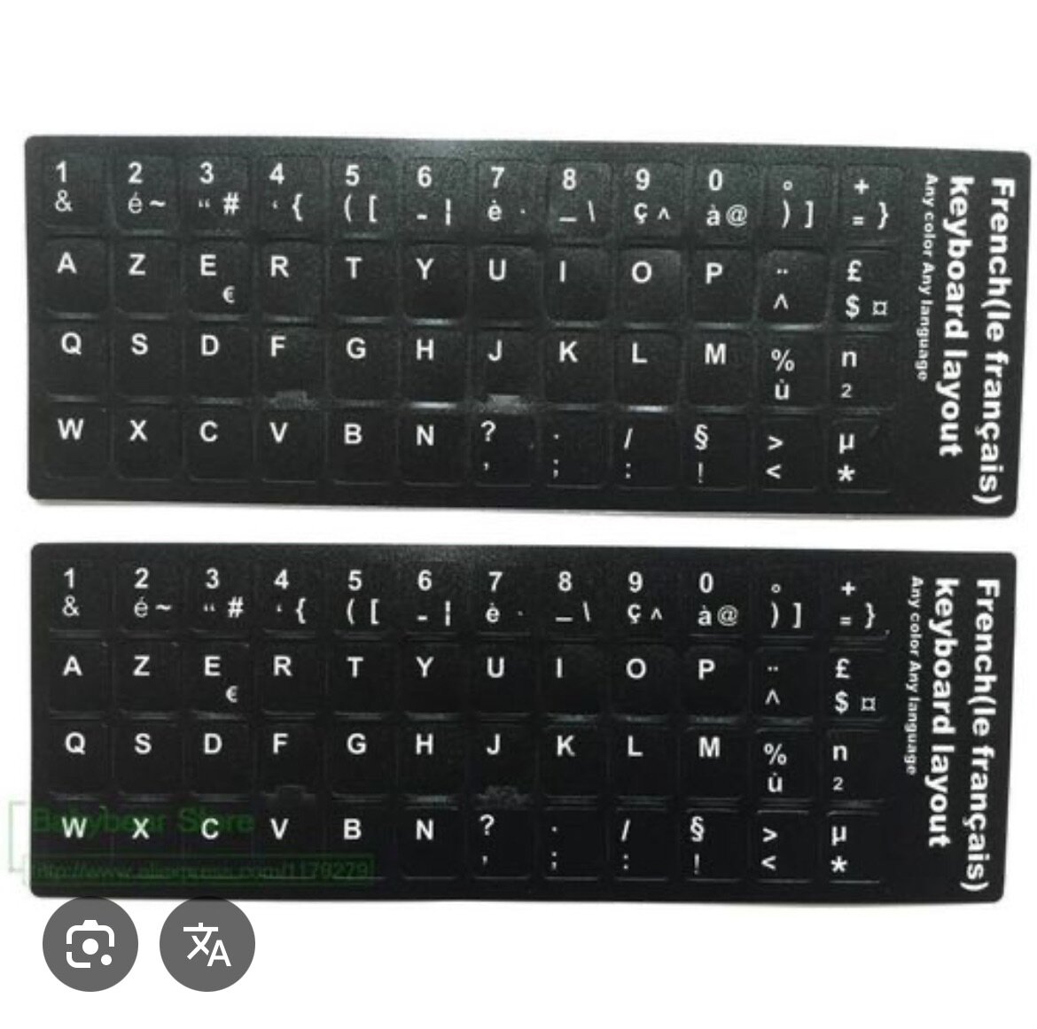 Autocollants Clavier Français AZERTY