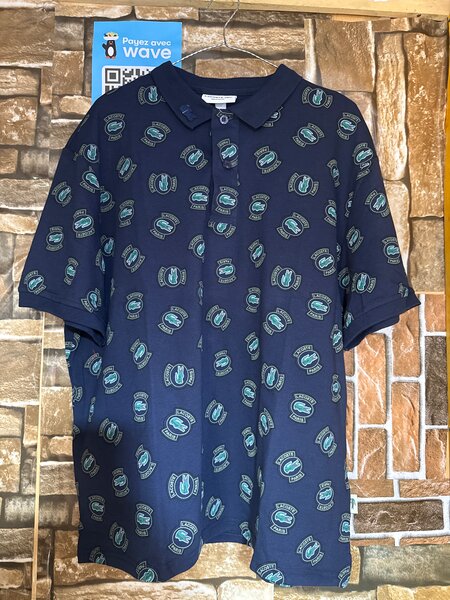 Chemise Polo Imprimé Bleu