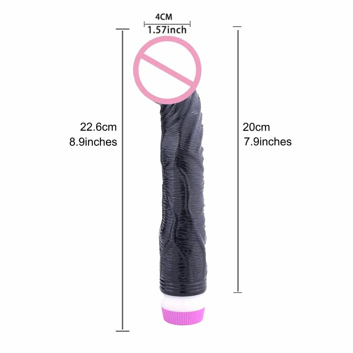 8.9 Inches Vibrating Penis Dildo