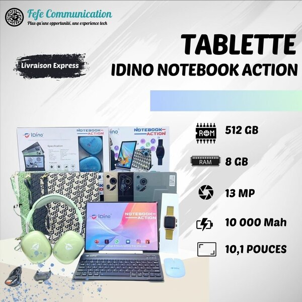Tablette Idino Notebook Action