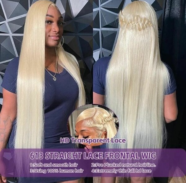 Perruque Frontale en Dentelle HD