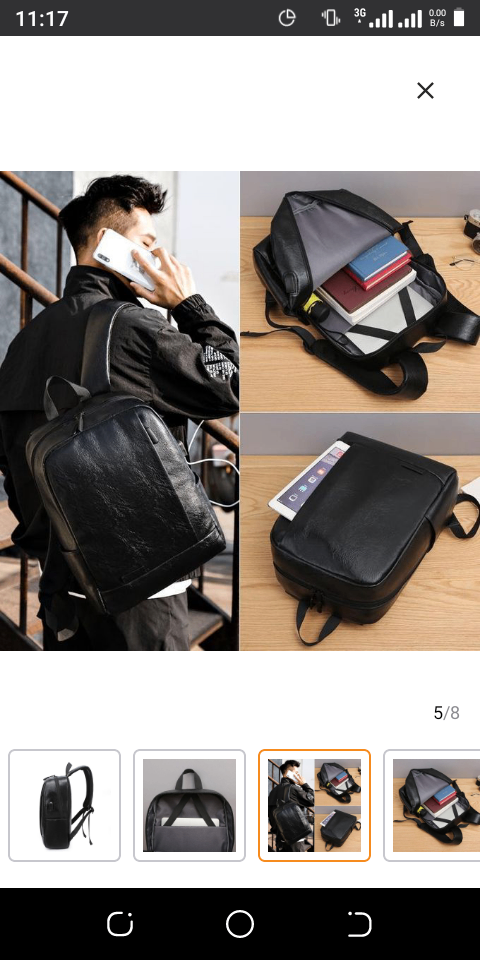 Sac à dos en cuir chic