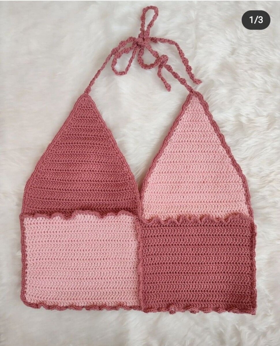 Haut Crochet Coloré Femme