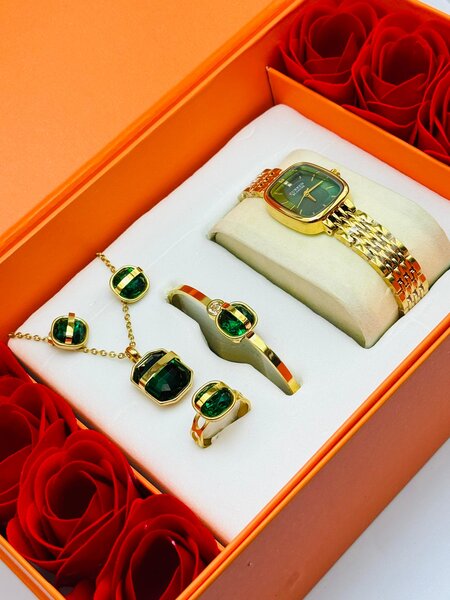 Ensemble Montre et Bijoux Luxe