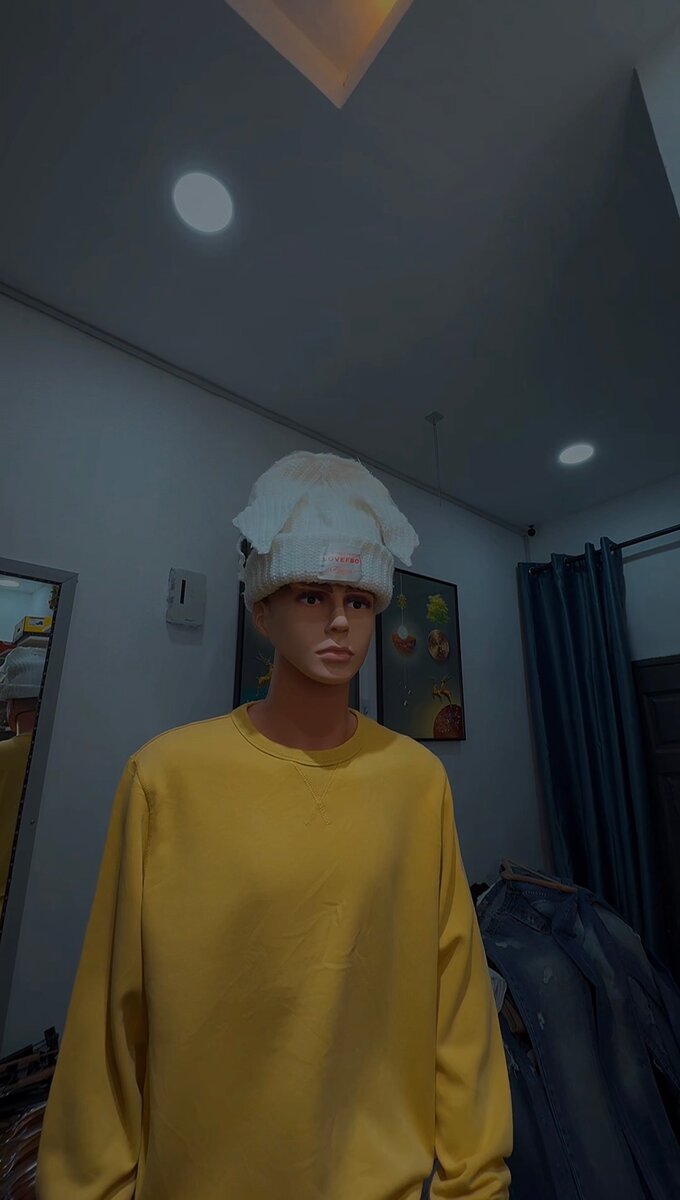 Sweatshirt jaune unisexe