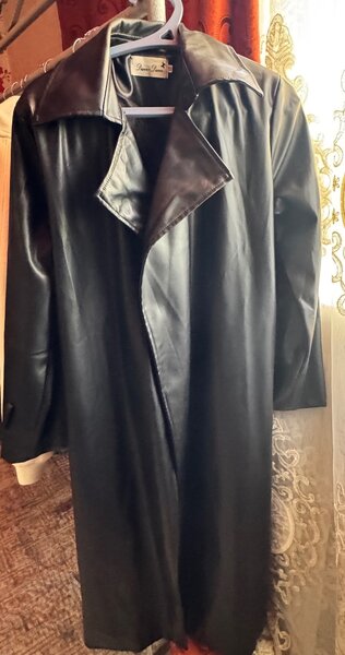 Тренч кожанный