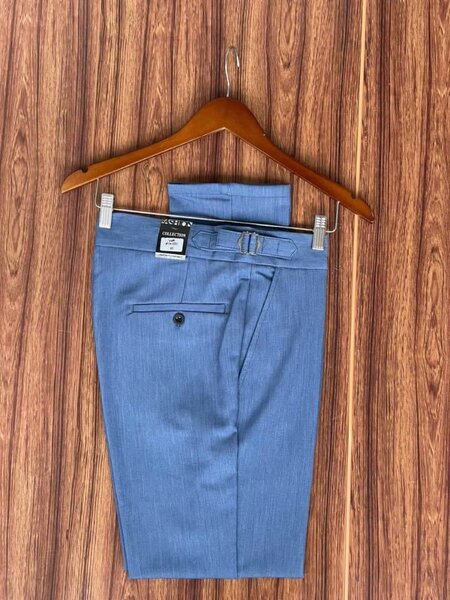 Pantalon élégant homme bleu