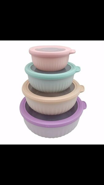 Silicone storage bowl
