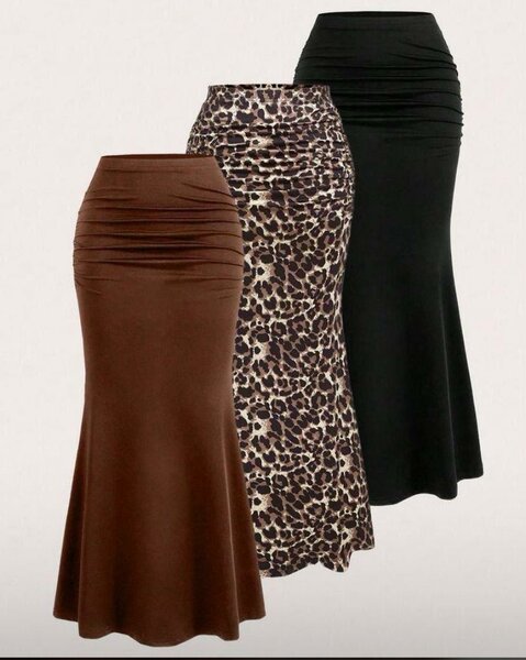 Jupe élégante imprimé léopard