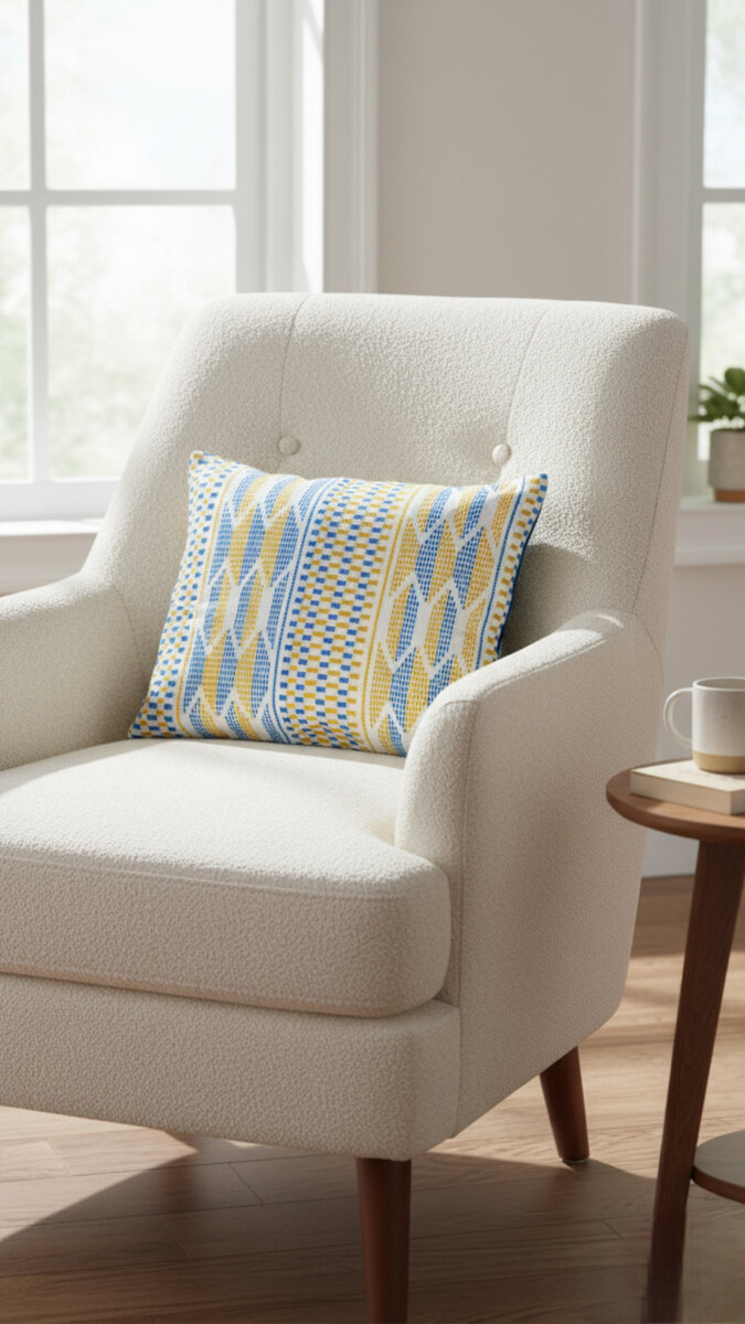 Coussin décoratif géométrique