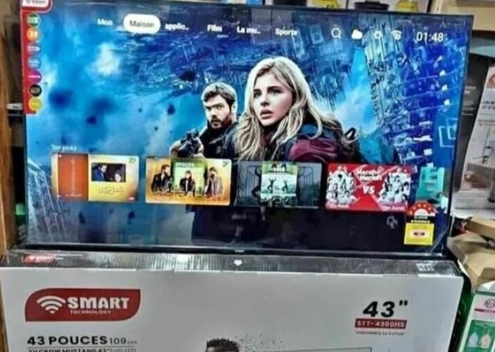 TCL Téléviseur 43 pouces Smart TV Android