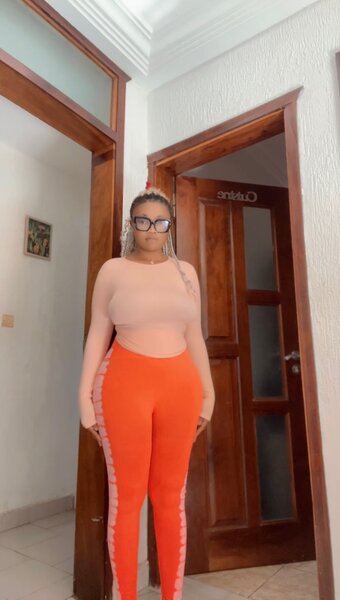 Legging sportif orange élégant
