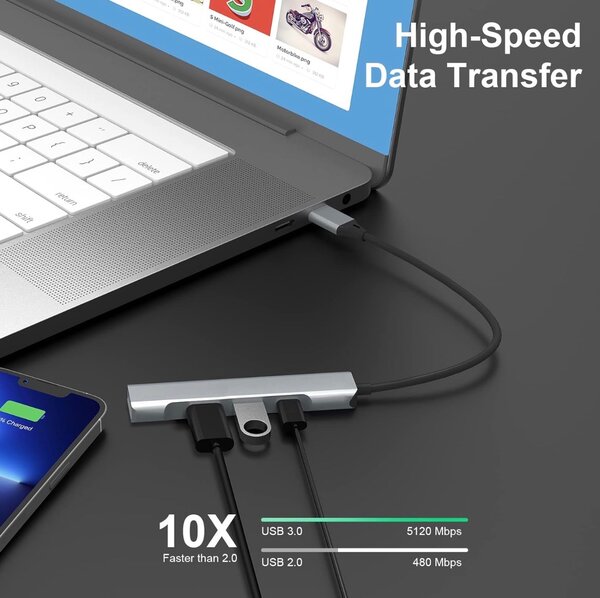 Multiport Hub USB 3.0 4 en 1