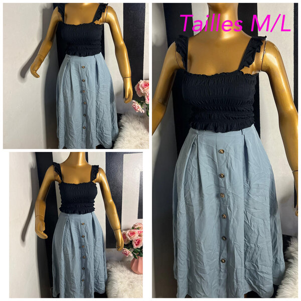 Robe à jupe plissée élégante