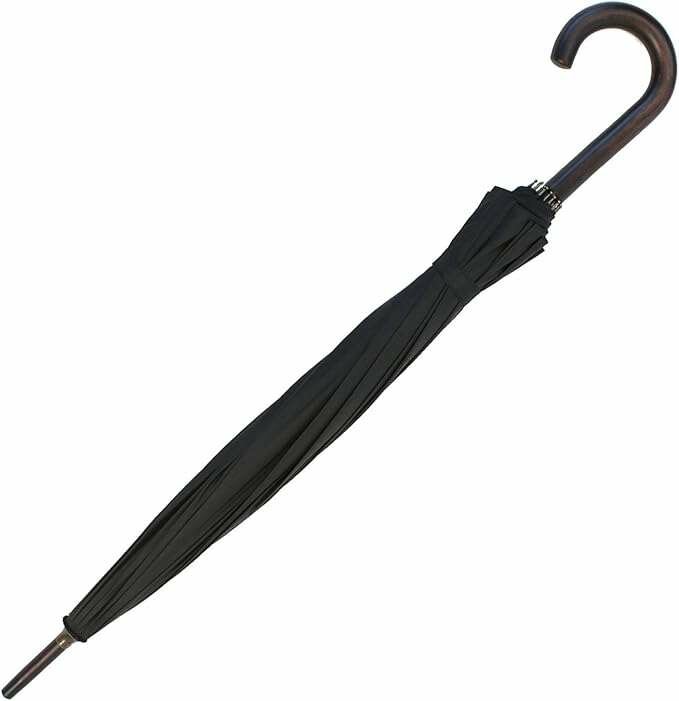 Parapluie long élégant noir