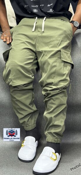 Pantalon Cargo Homme Vert