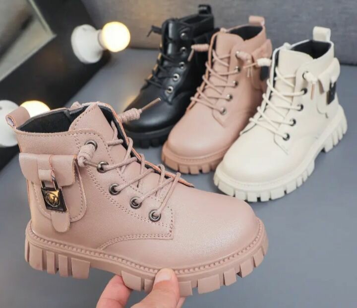 Bottes à lacets enfant tendance