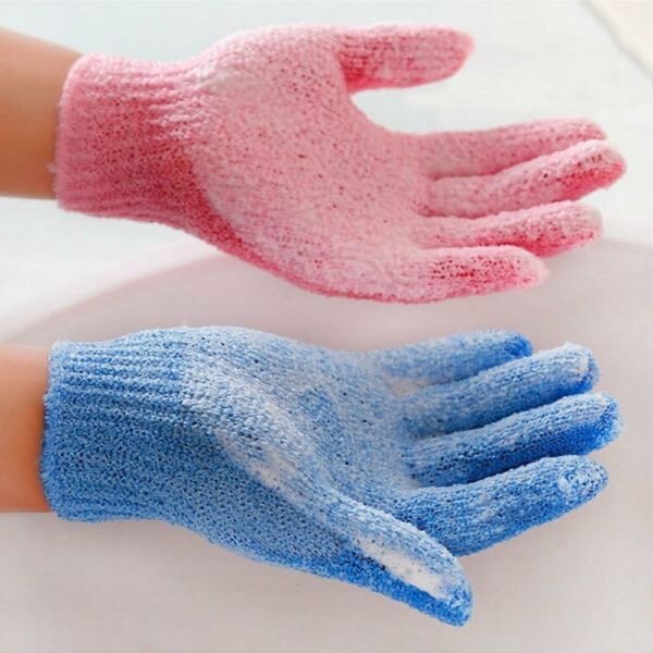 Gants exfoliants pour douche