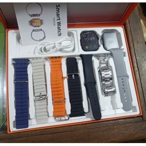 Montre Connectée Tactile 7 Bracelets,2 Montres