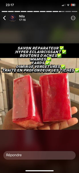 Savon Nila-Molato orange et rouge