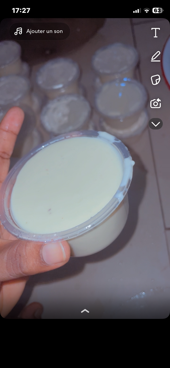 Crème Dessert divers jus