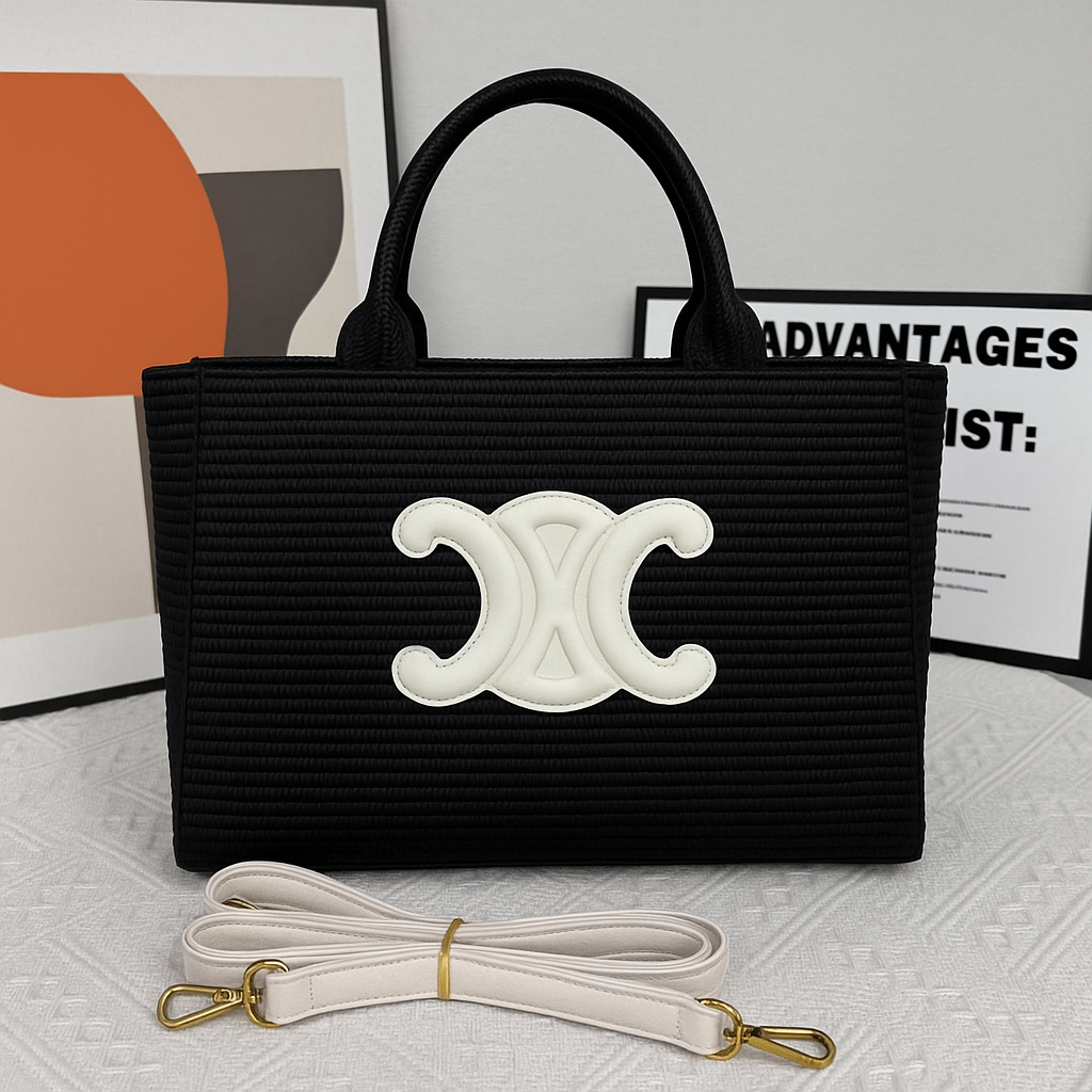 Sac à main en rotin chic