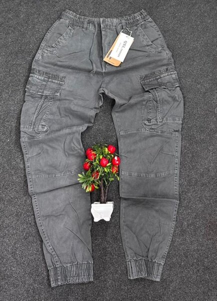 Pantalon cargo homme gris