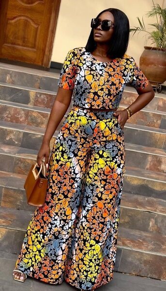 Tissu africain imprimé vibrant