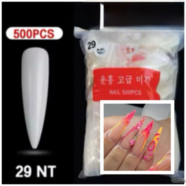 Tips faux ongles 500 pièces