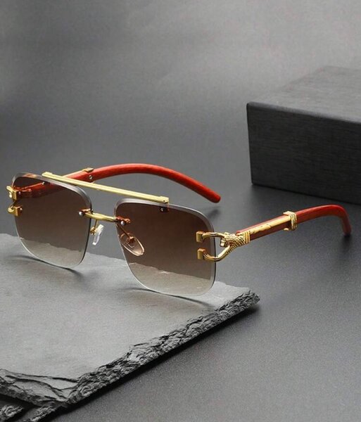 Lunettes de soleil carrées luxueuses