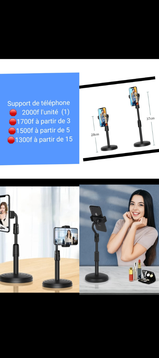 Support Téléphone Réglable