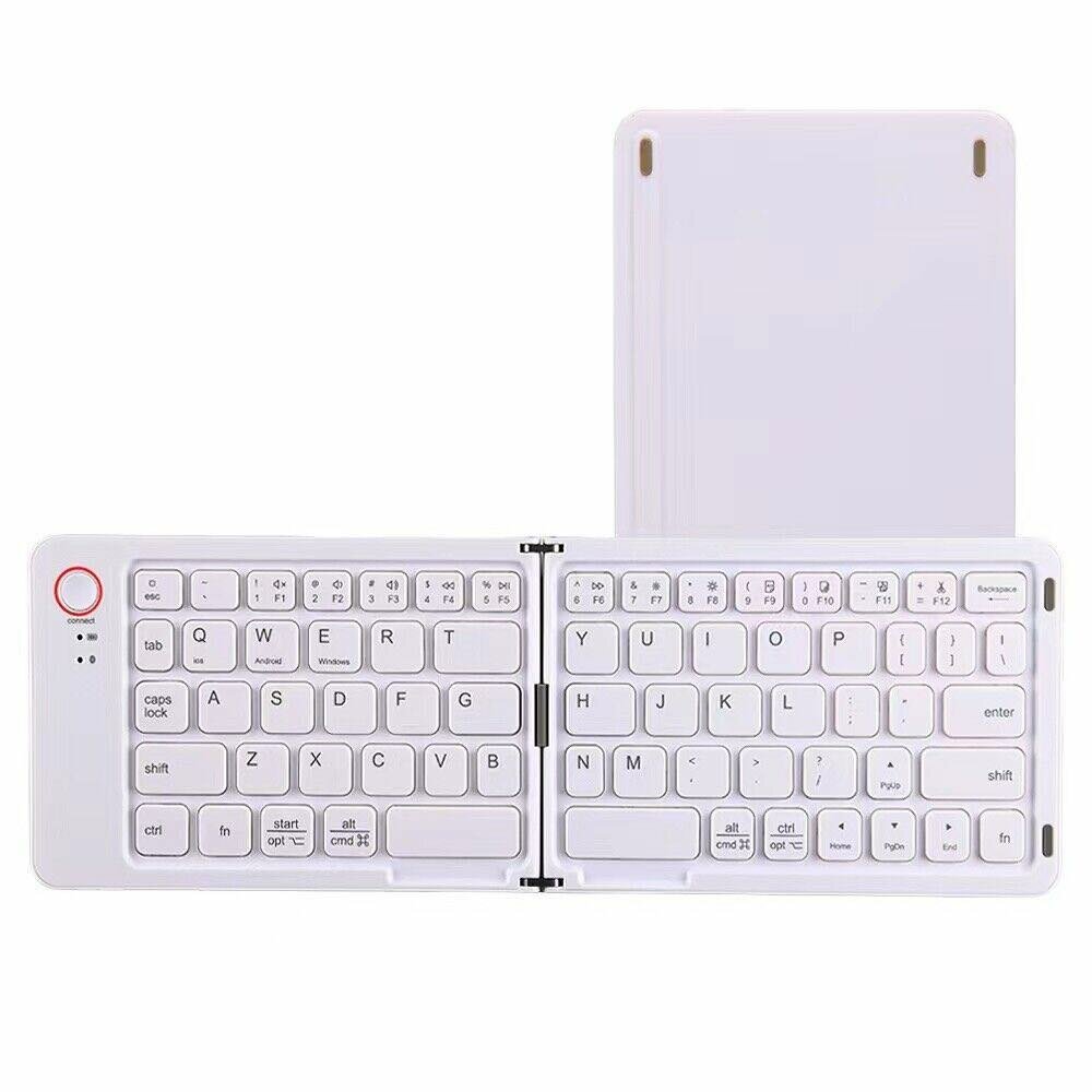 clavier pliable sans fil Bluetooth léger et pratique - Blanc