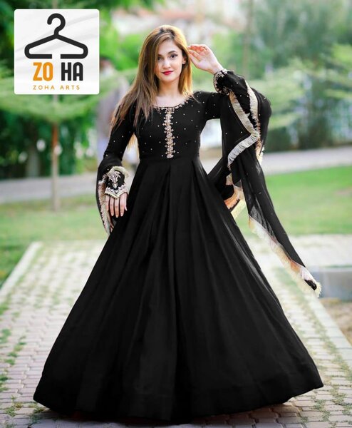 Chiffon Zari Embroidery Maxi 3 pcs