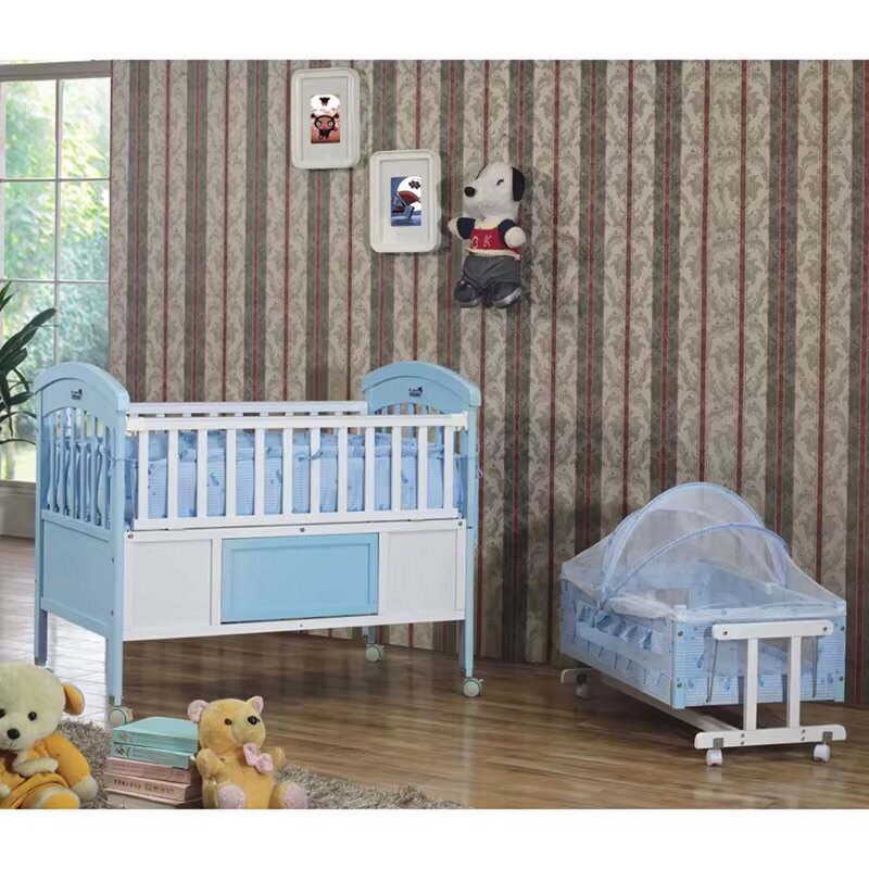 Lit Bébé Évolutif Bleu