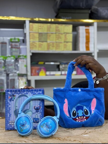 Casque Enfant avec Sac Peluche