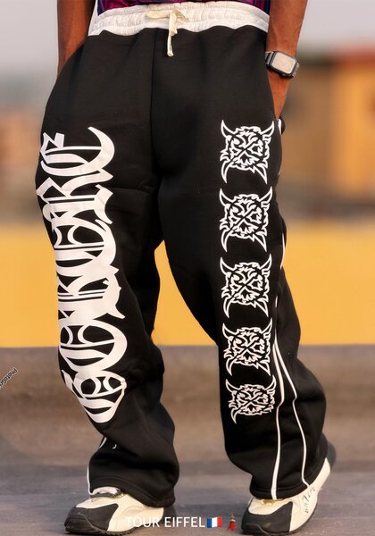 Pantalon streetwear noir