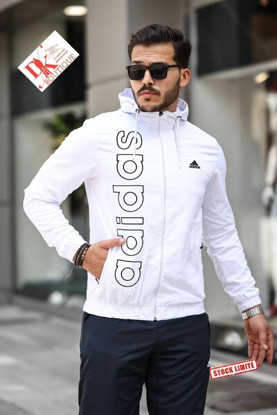 Veste homme Adidas blanche
