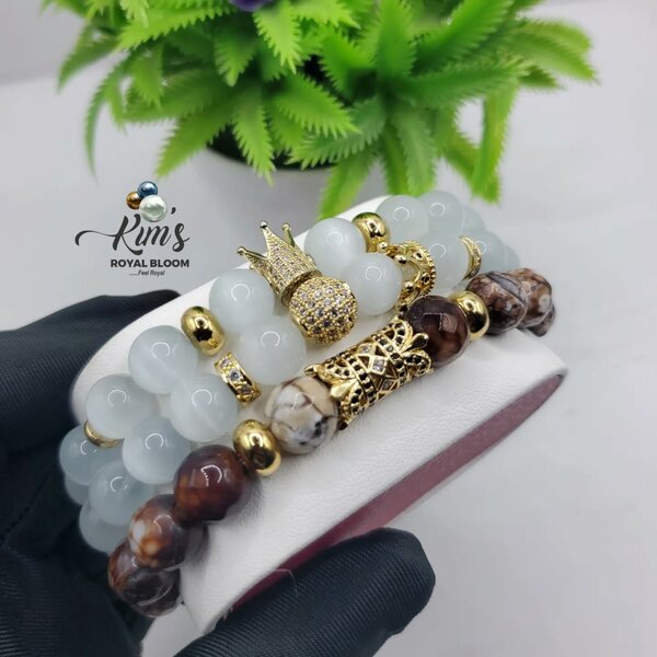 CRYSTAL CLEAR beaded bracelets