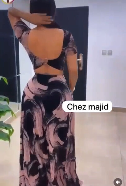 Robe longue dos nu élégante