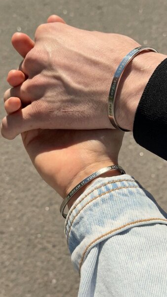 Bracelets couple personnalisés