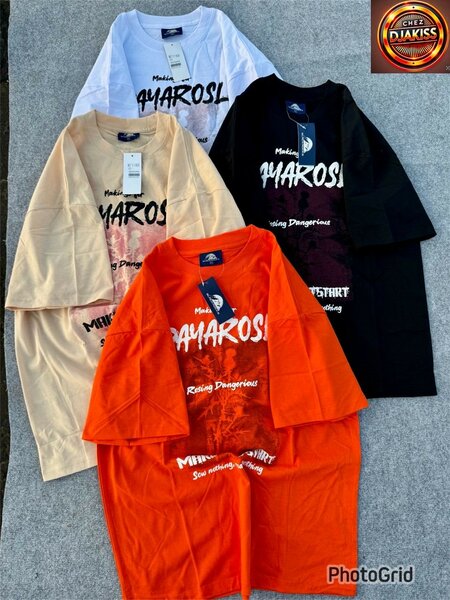 T-shirts oversize colorées
