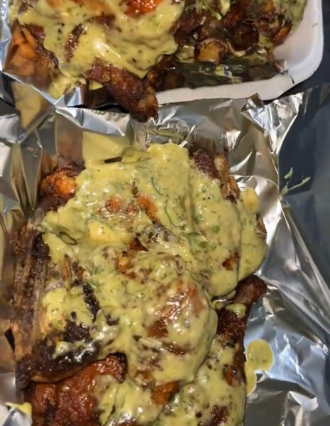 Poulet rôti sauce crémeuse