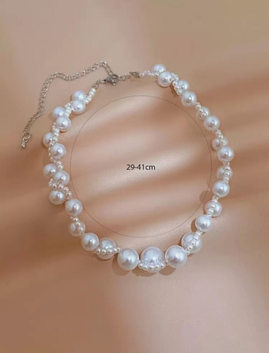 Collier Ras-de-Cou Perles Élégant