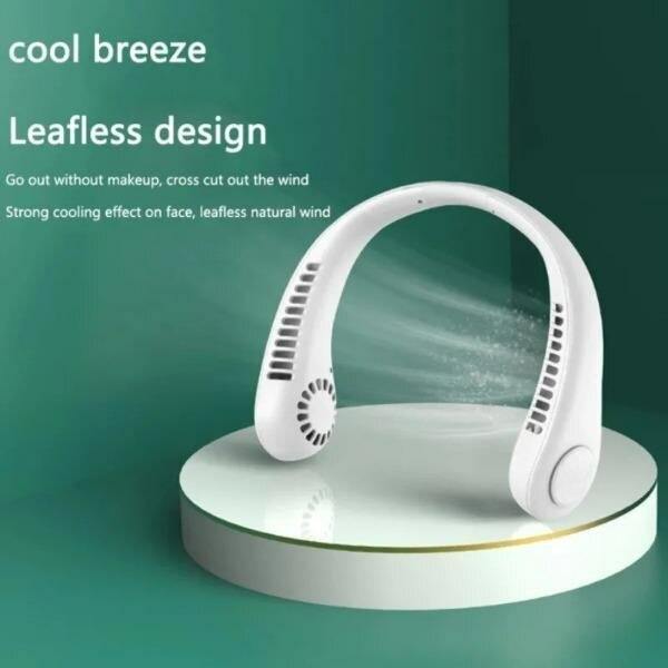 Mini portable neck fan