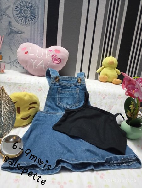 Salopette en jean bébé