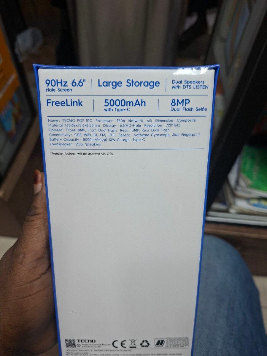 TECNO POP 10c Smartphone