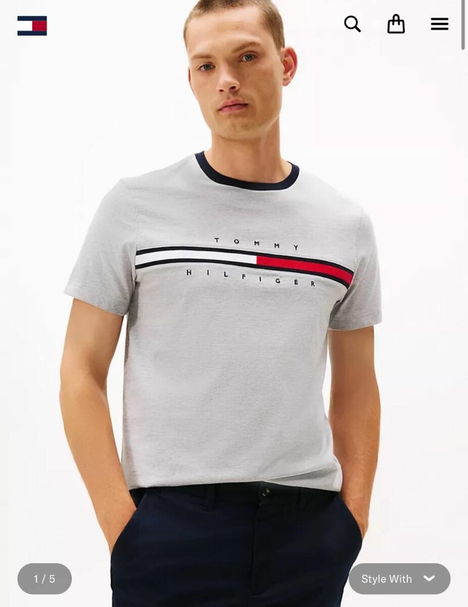 T-shirt casual en coton homme